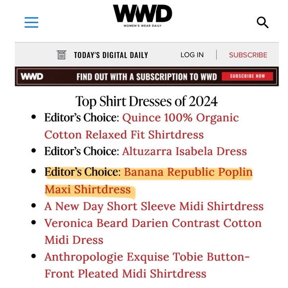 BR Banana Republic Beige Striped Cotton Poplin Loose Fit Shirtdress Maxi Dress - Picture 3 of 13